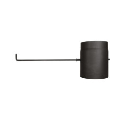 Stahl System Rura czarna z szybrem 25cm 200mm Długa rączka 15RSZ200/25